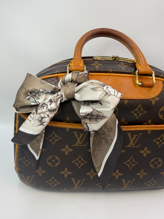 Unbranded Ivory Brown Vintage Floral Twilly Set of 2 NEW