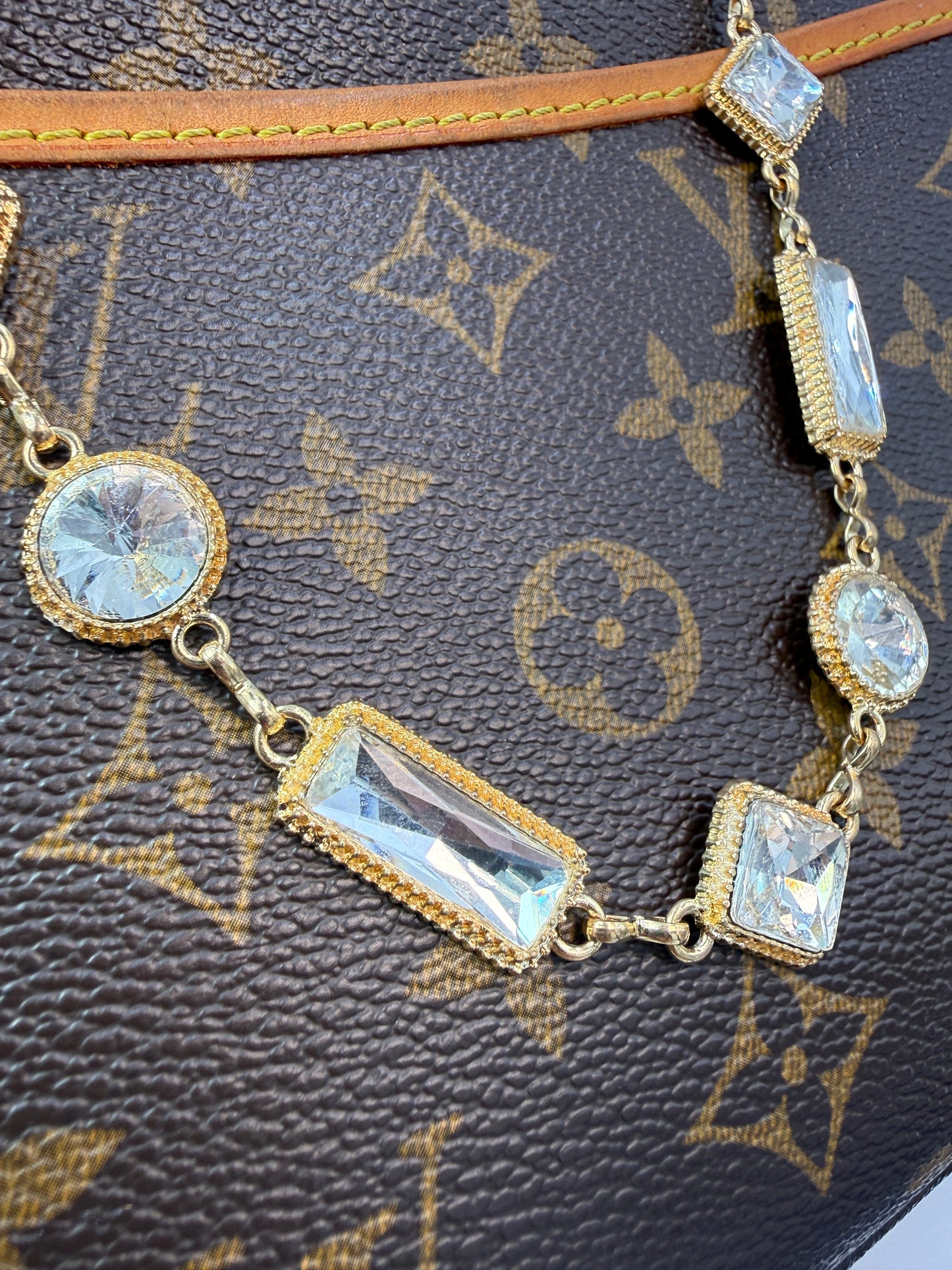 Unbranded Gold Jeweled Bag Charm NEW