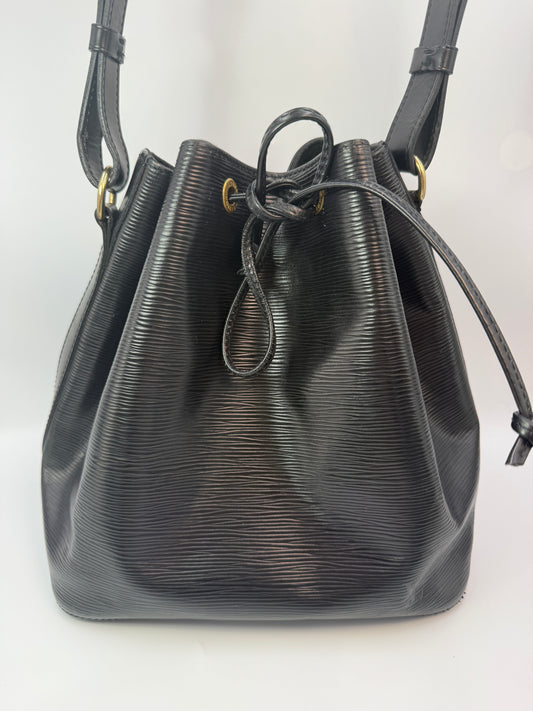 Louis Vuitton Black Epi Leather Neo Noe Bucket Bag