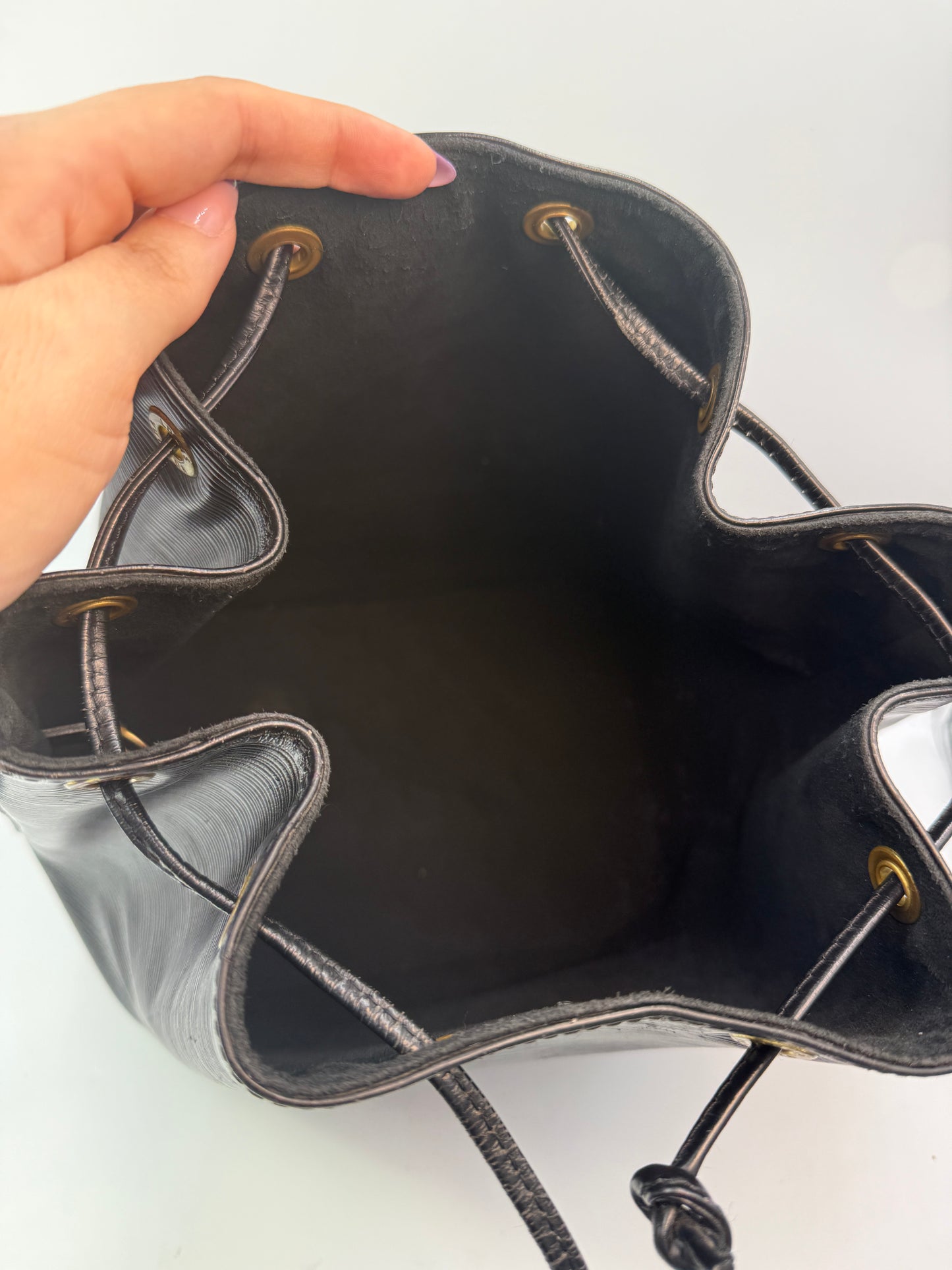 Louis Vuitton Black Epi Leather Neo Noe Bucket Bag