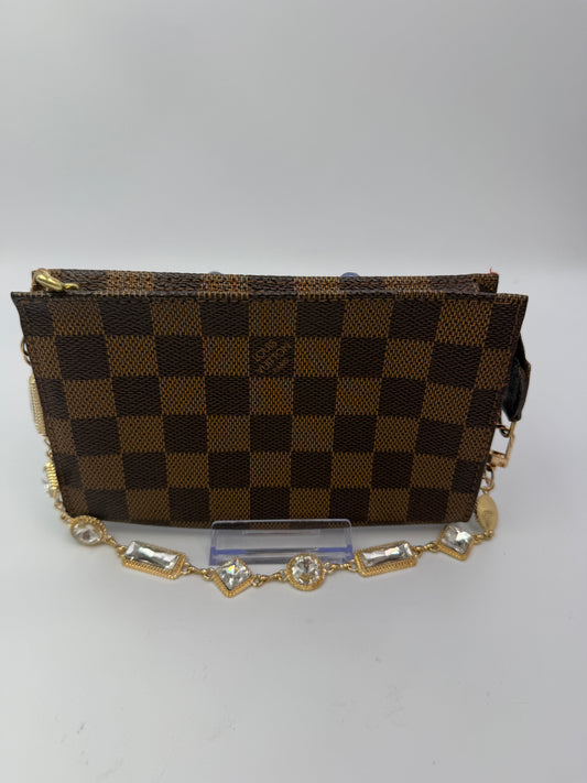 Louis Vuitton Damier Ebene Canvas Bucket Pochette 17 cm AR0918