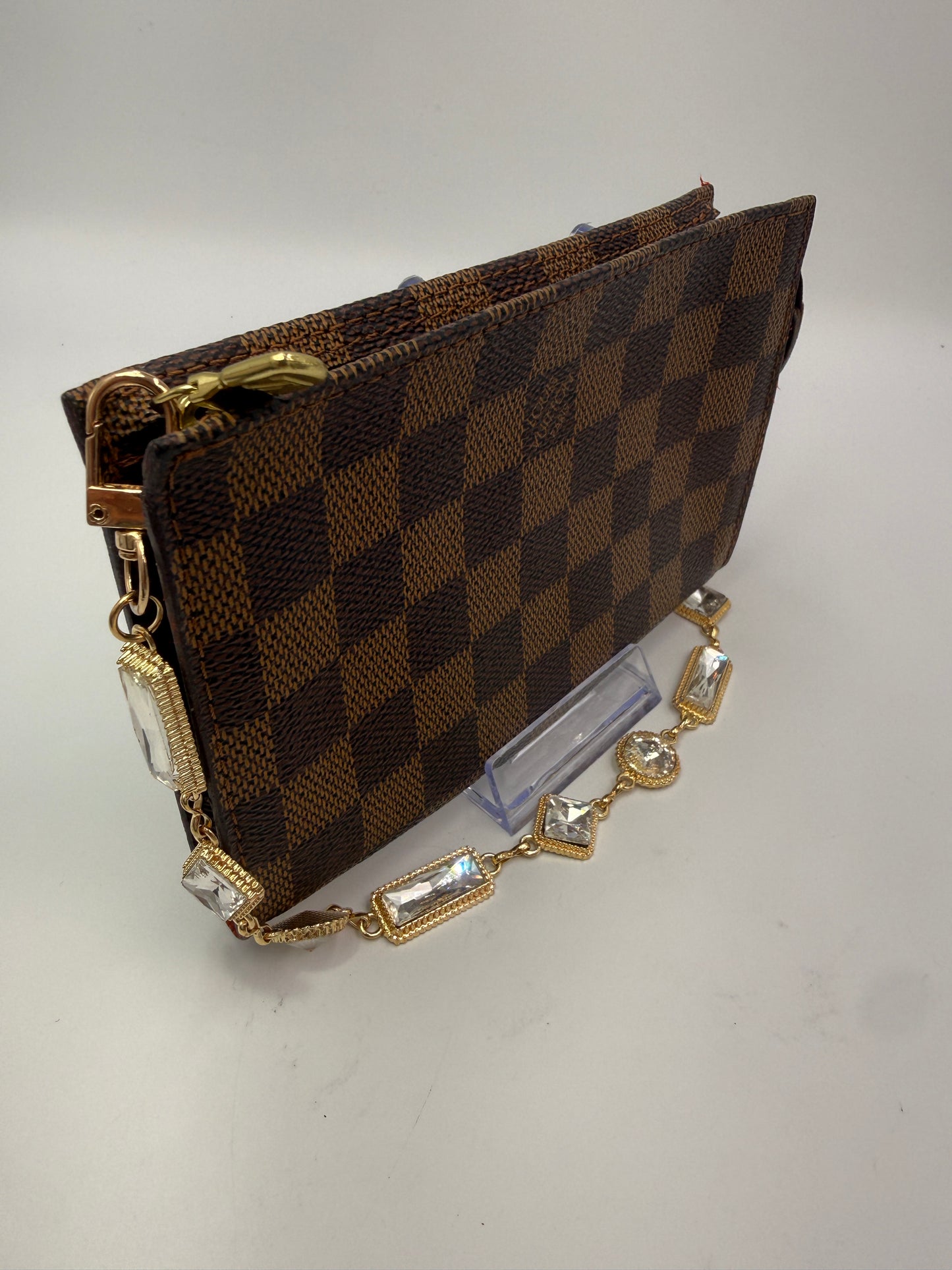 Louis Vuitton Damier Ebene Canvas Bucket Pochette 17 cm AR0918