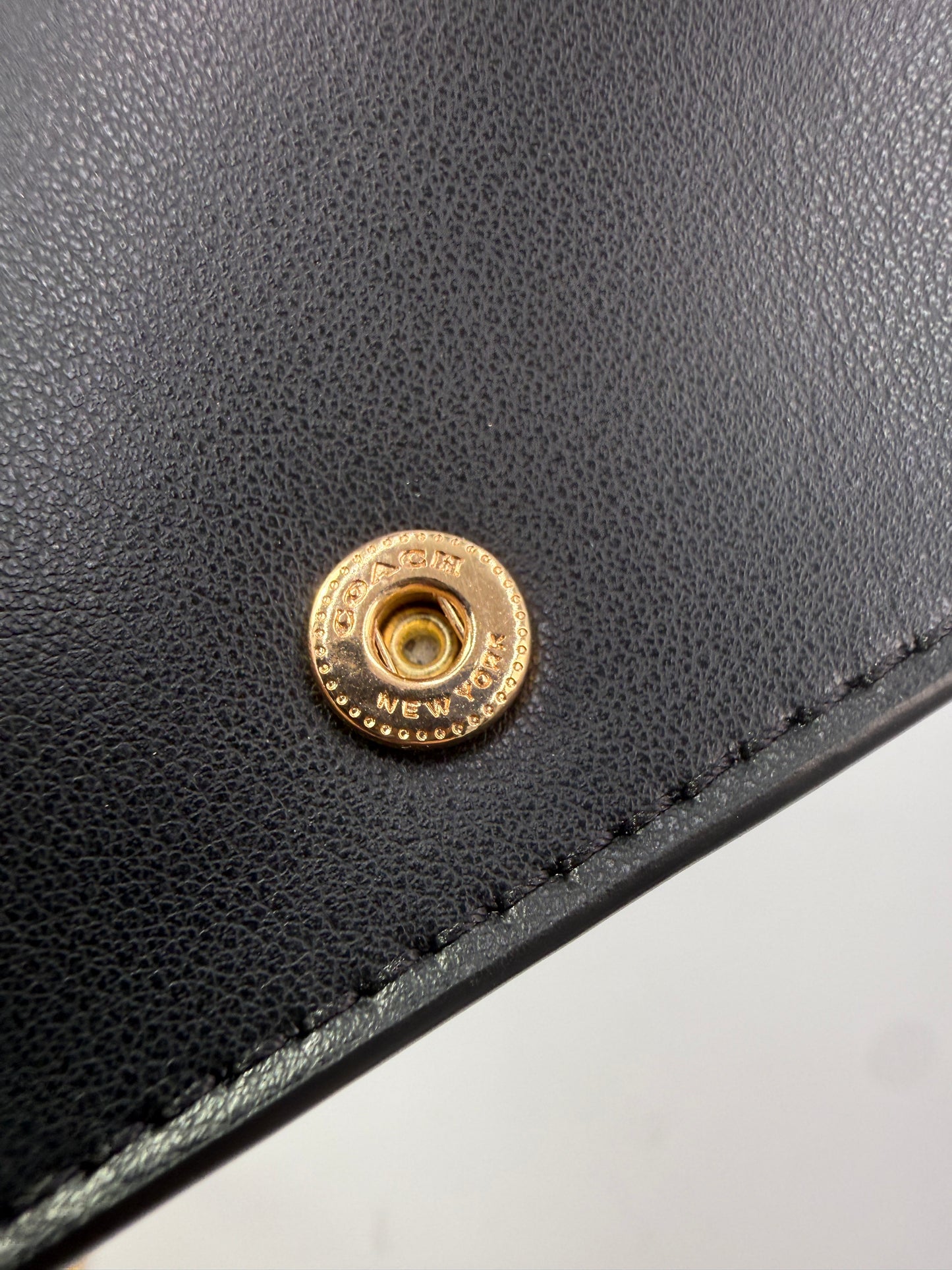 COACH Mini Wallet On A Chain In Signature Canvas NEW WITH TAGS