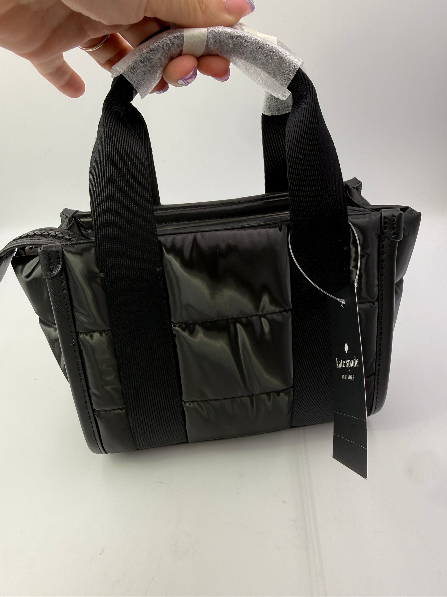 Kate Spade Black Puffer Mini Tote NEW WITH TAGS