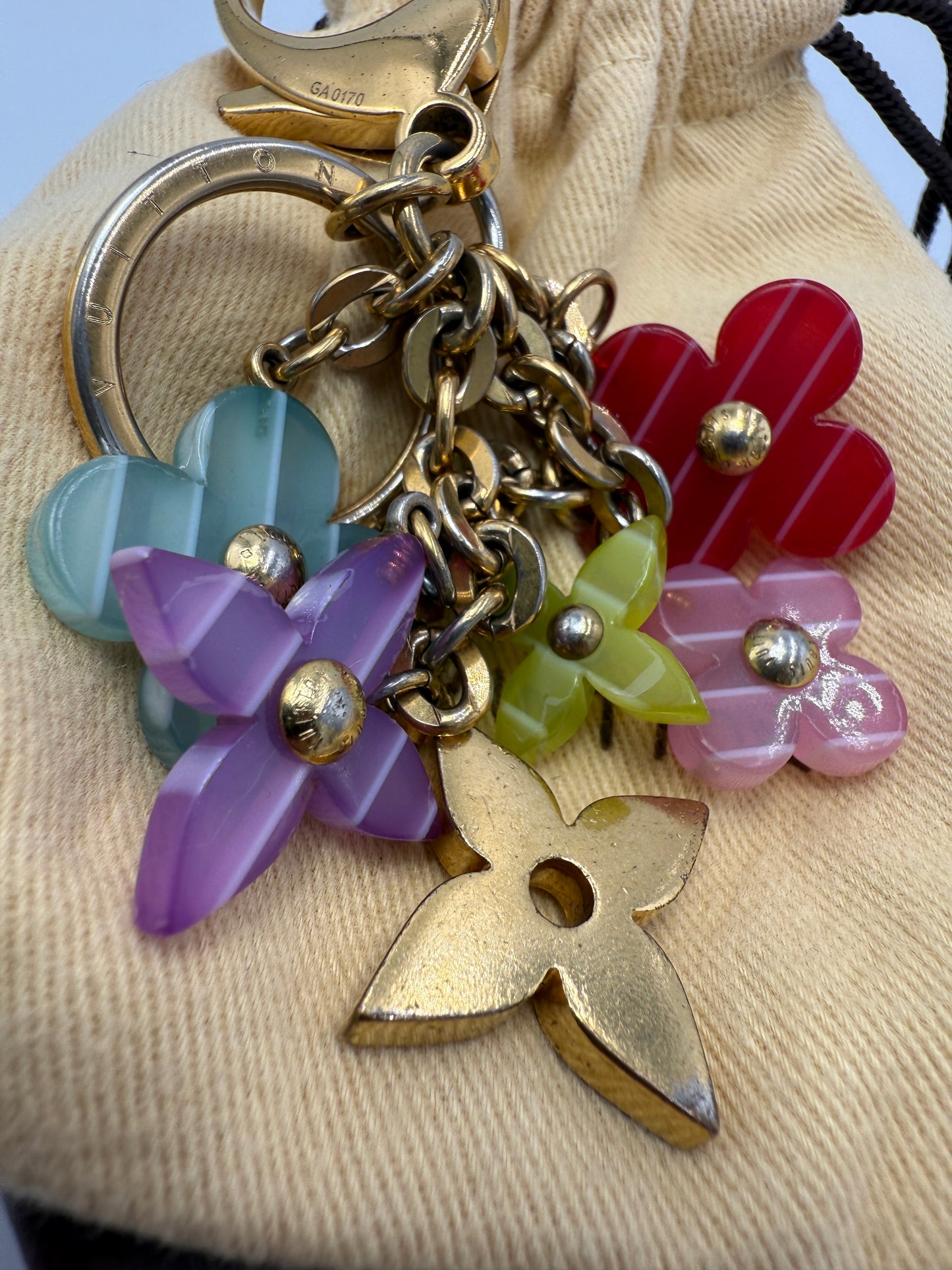 Louis Vuitton Pop Flowers Multicolor Bag Charm GA0170