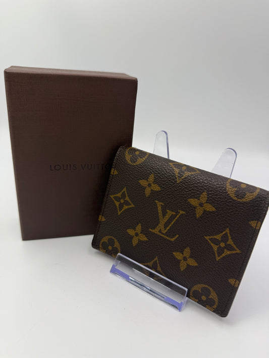 Louis Vuitton Monogram Vintage Bifold Wallet ID Holder CT0020