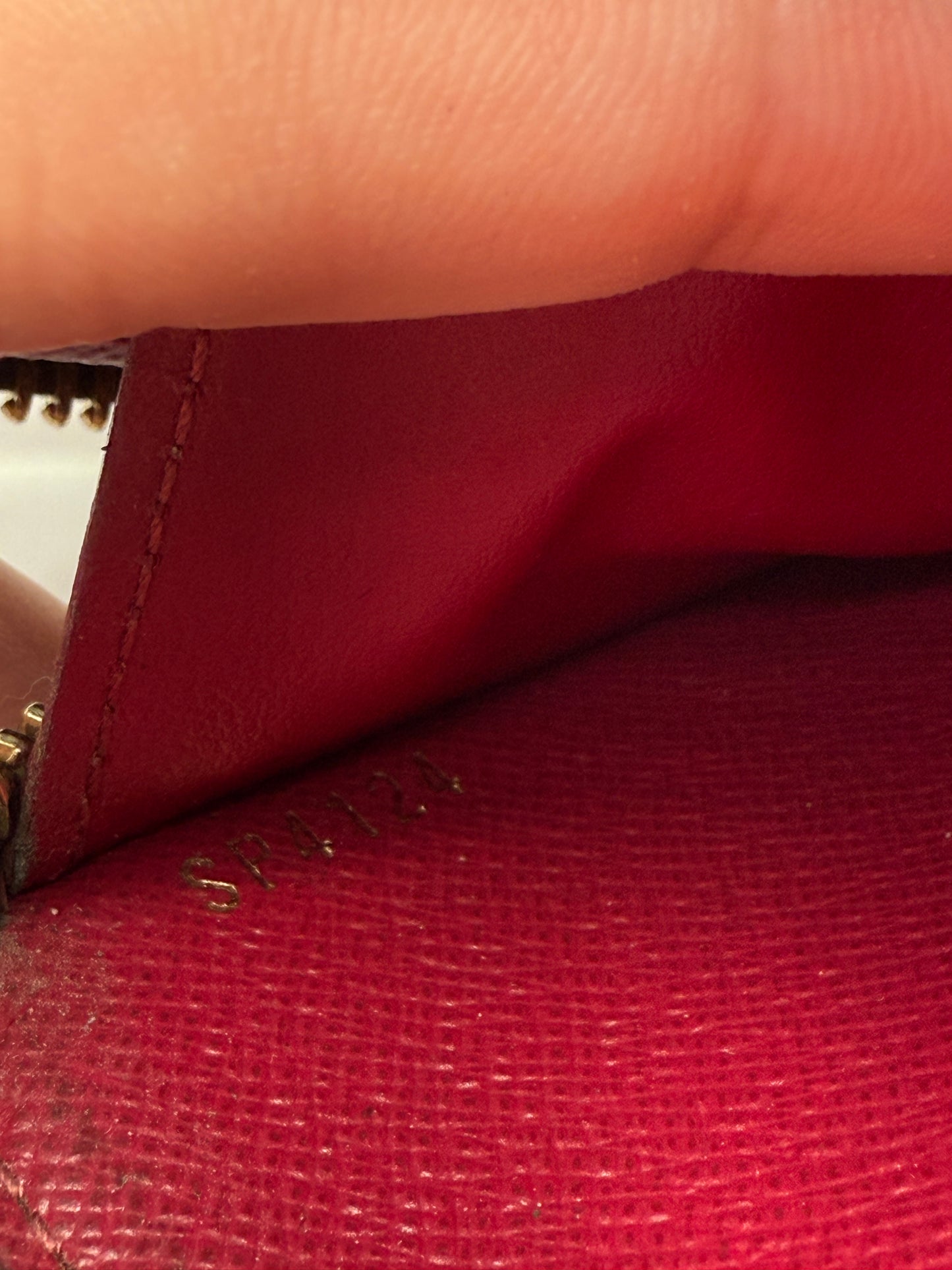 Louis Vuitton Monogram Clemence Raspberry Interior SP4124
