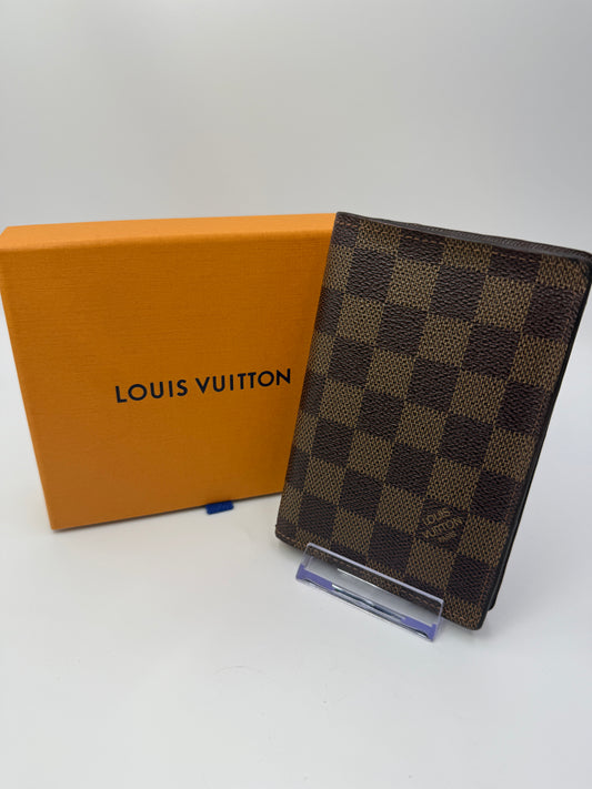 Louis Vuitton Damier Ebene Passport Holder MI1027