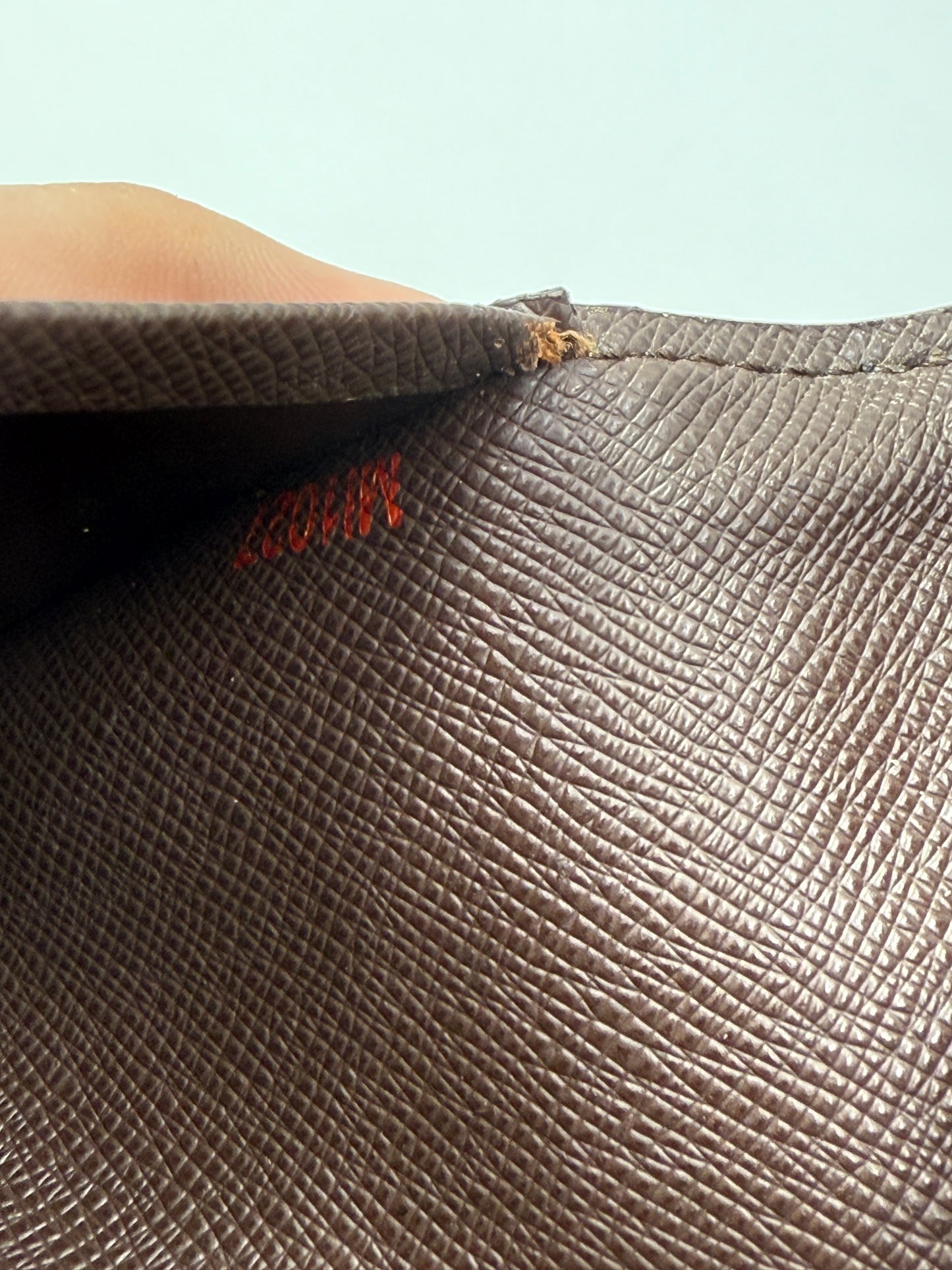 Louis Vuitton Damier Ebene Passport Holder MI1027