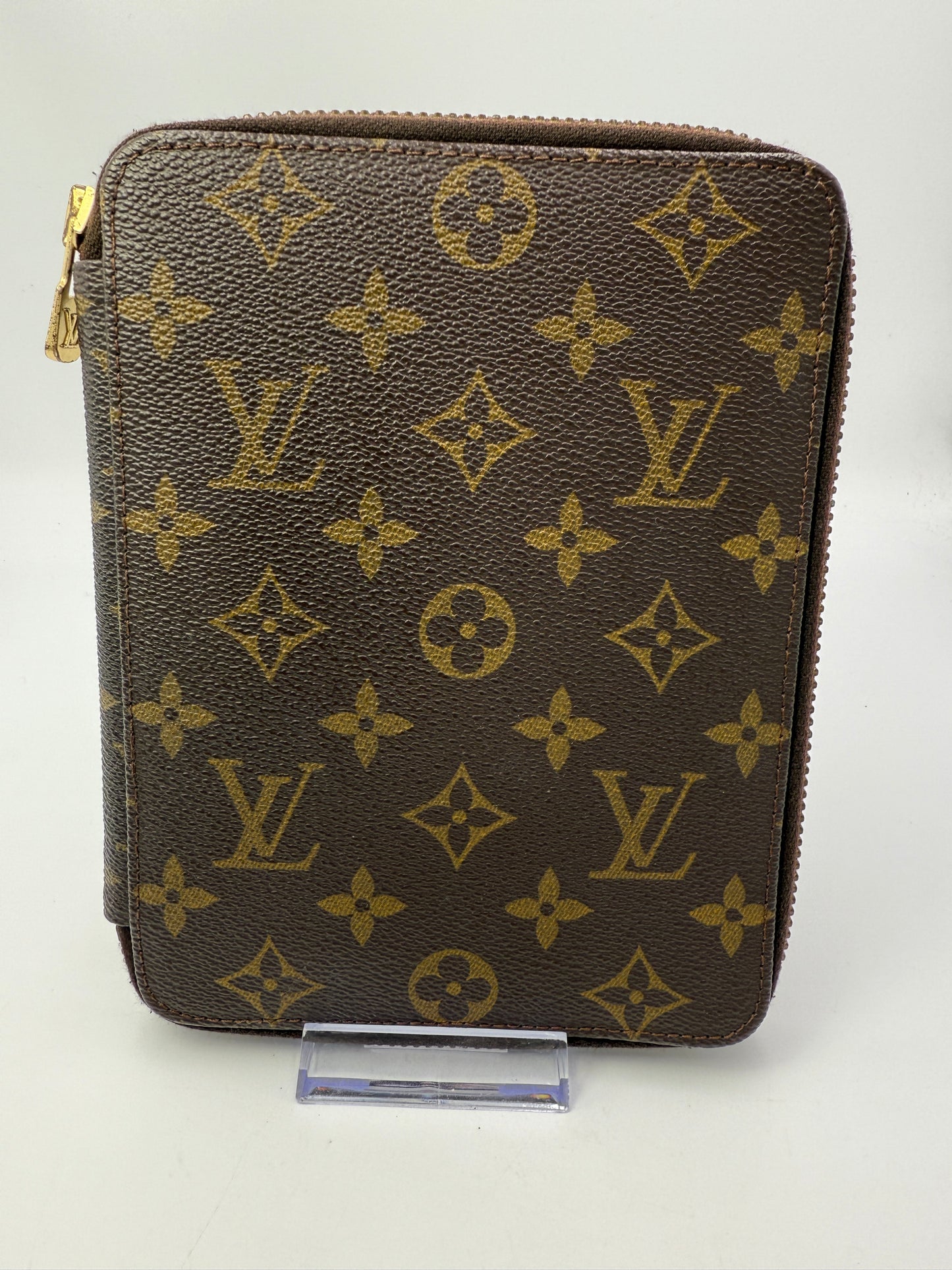 Louis Vuitton Monogram Zippered Agenda Cover Passport Case 862