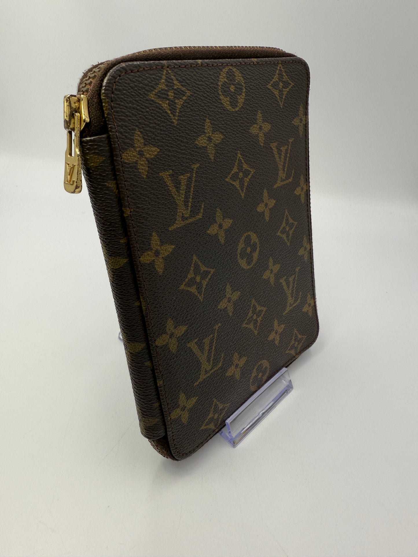 Louis Vuitton Monogram Zippered Agenda Cover Passport Case 862