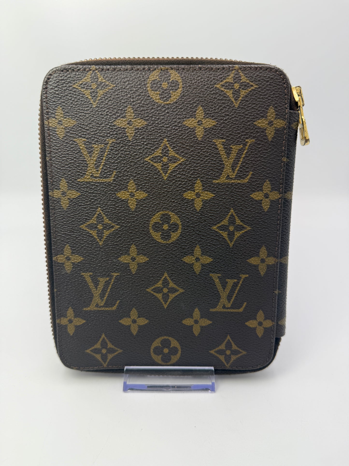 Louis Vuitton Monogram Zippered Agenda Cover Passport Case 862