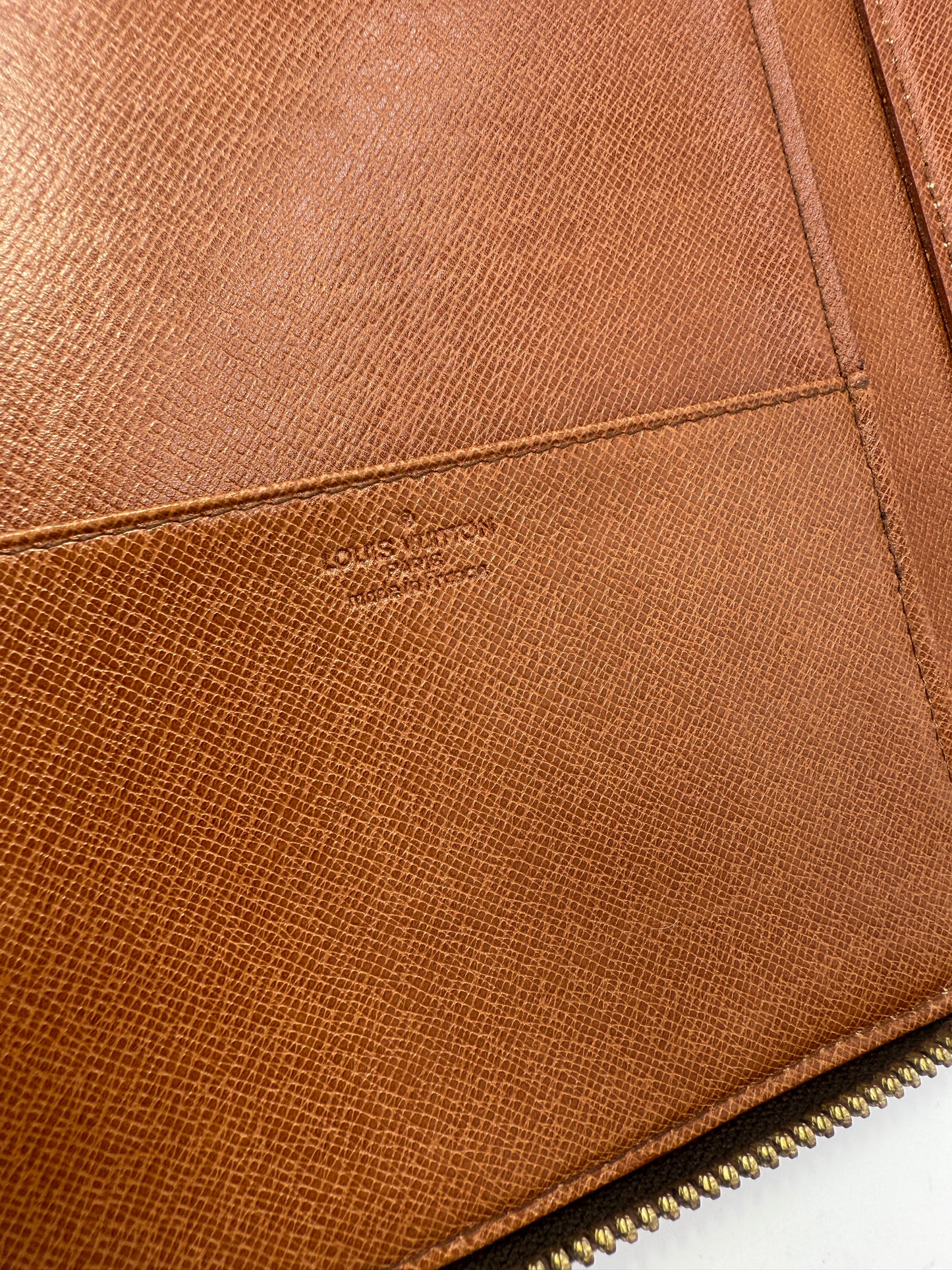 Louis Vuitton Monogram Zippered Agenda Cover Passport Case 862