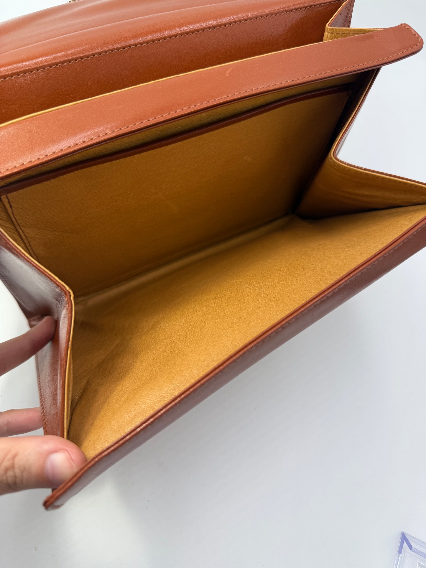 MCM Cognac Visetos Coated Canvas Crossbody
