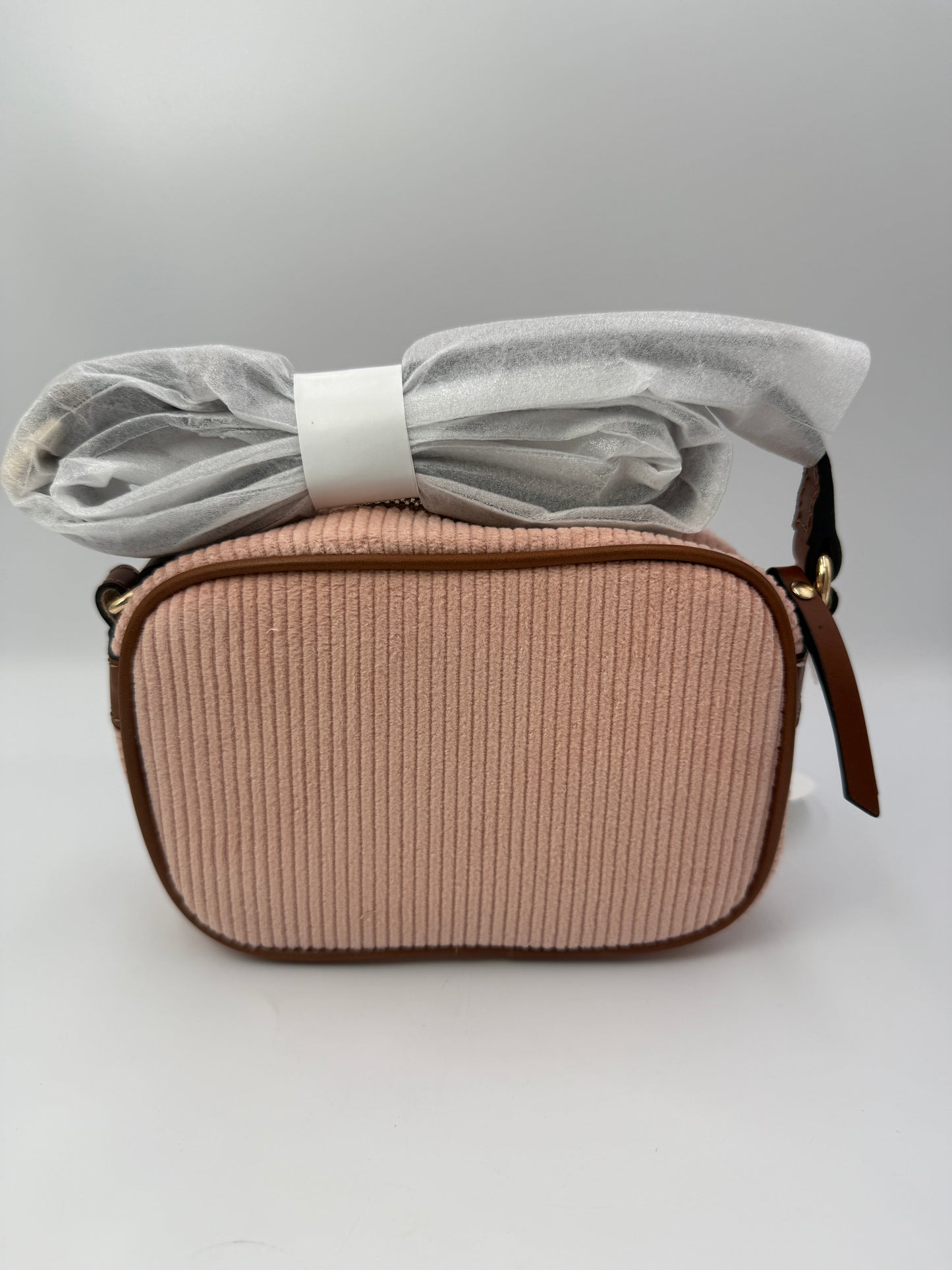 Chloe Unused Pink Corduroy Mini Crossbody Bag