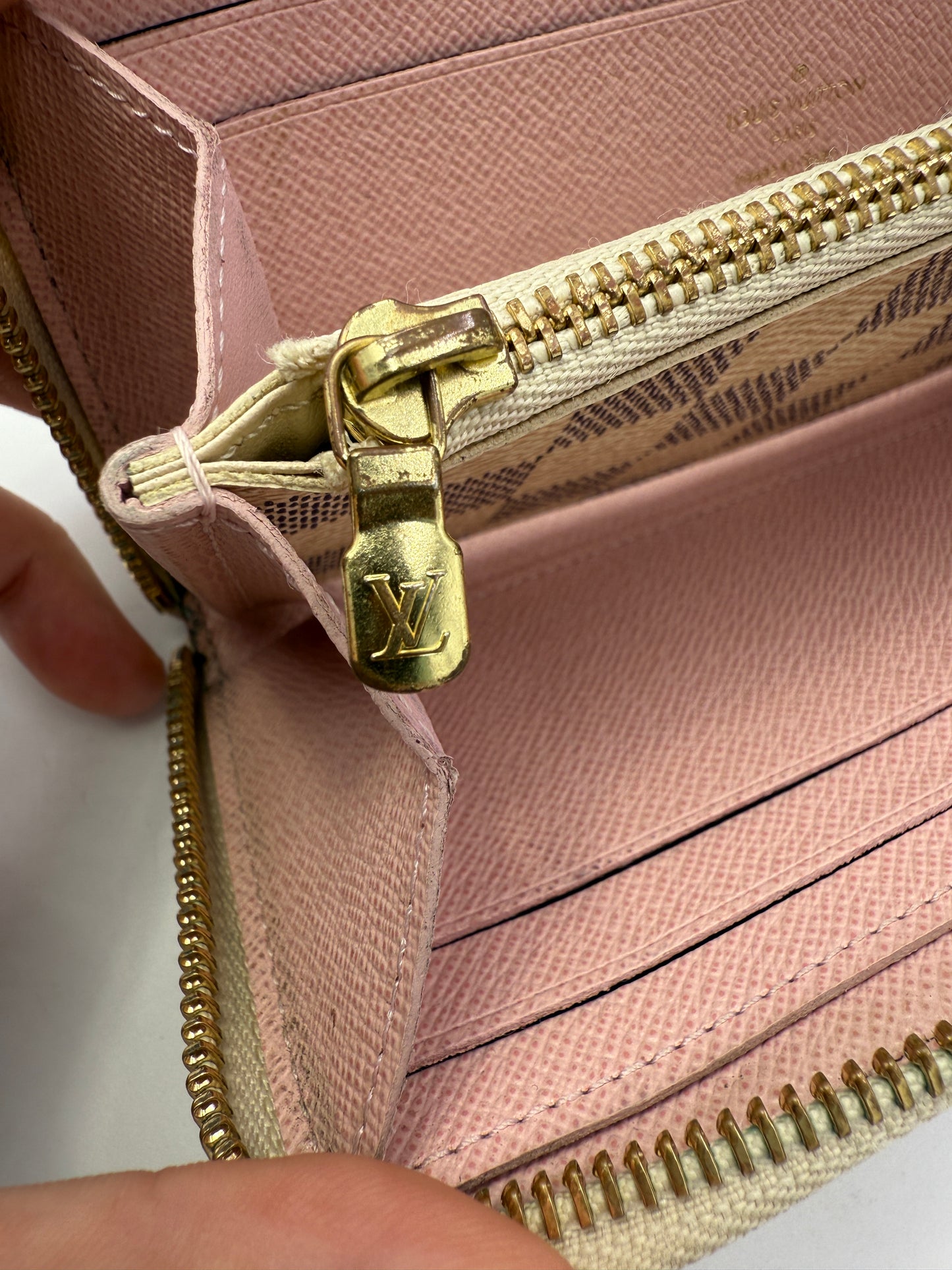 Louis Vuitton Damier Azur Clemence Rose Ballerine GI0178