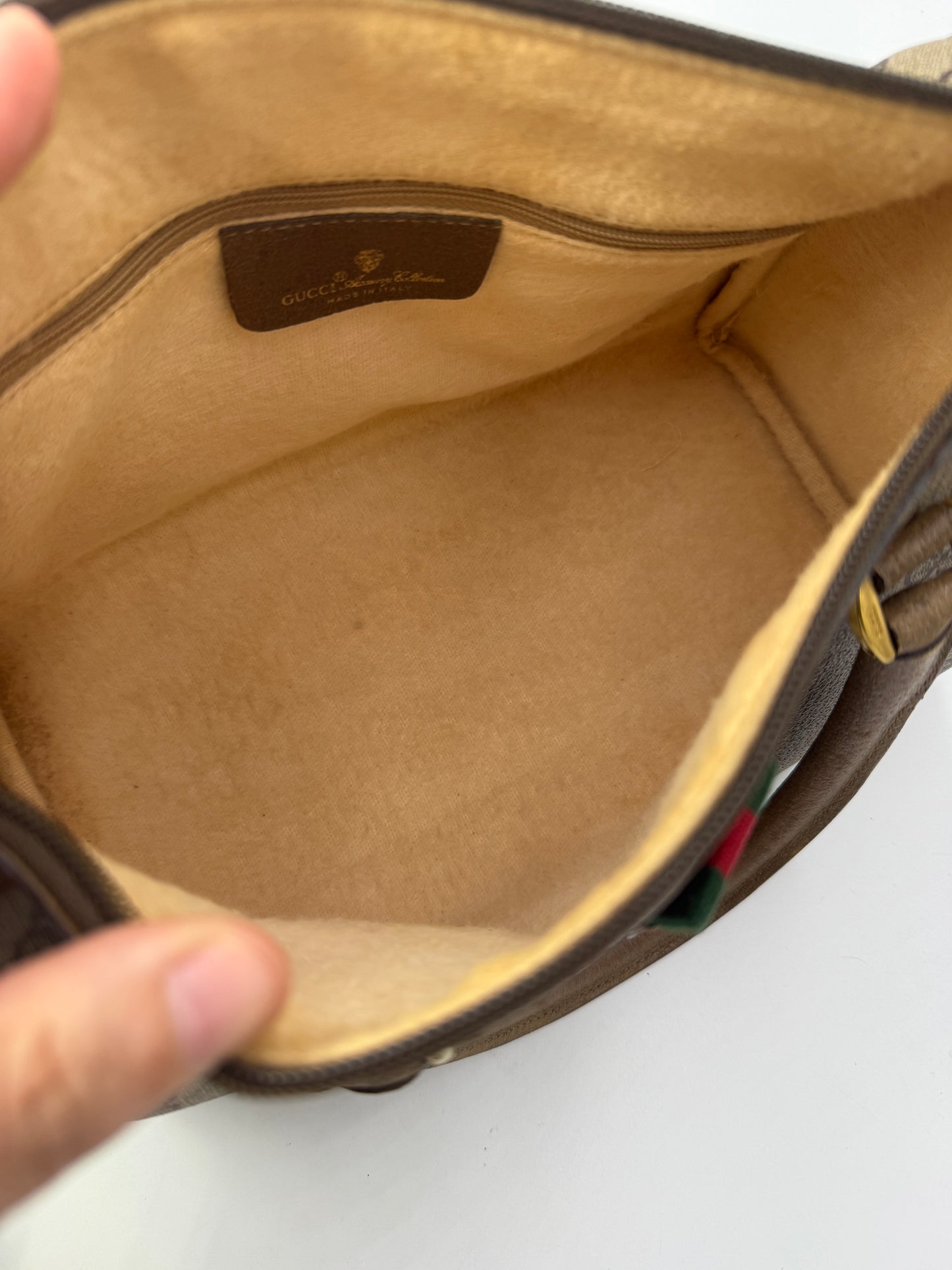 Gucci Supreme Coated Canvas Sherry Boston Bag 32cm