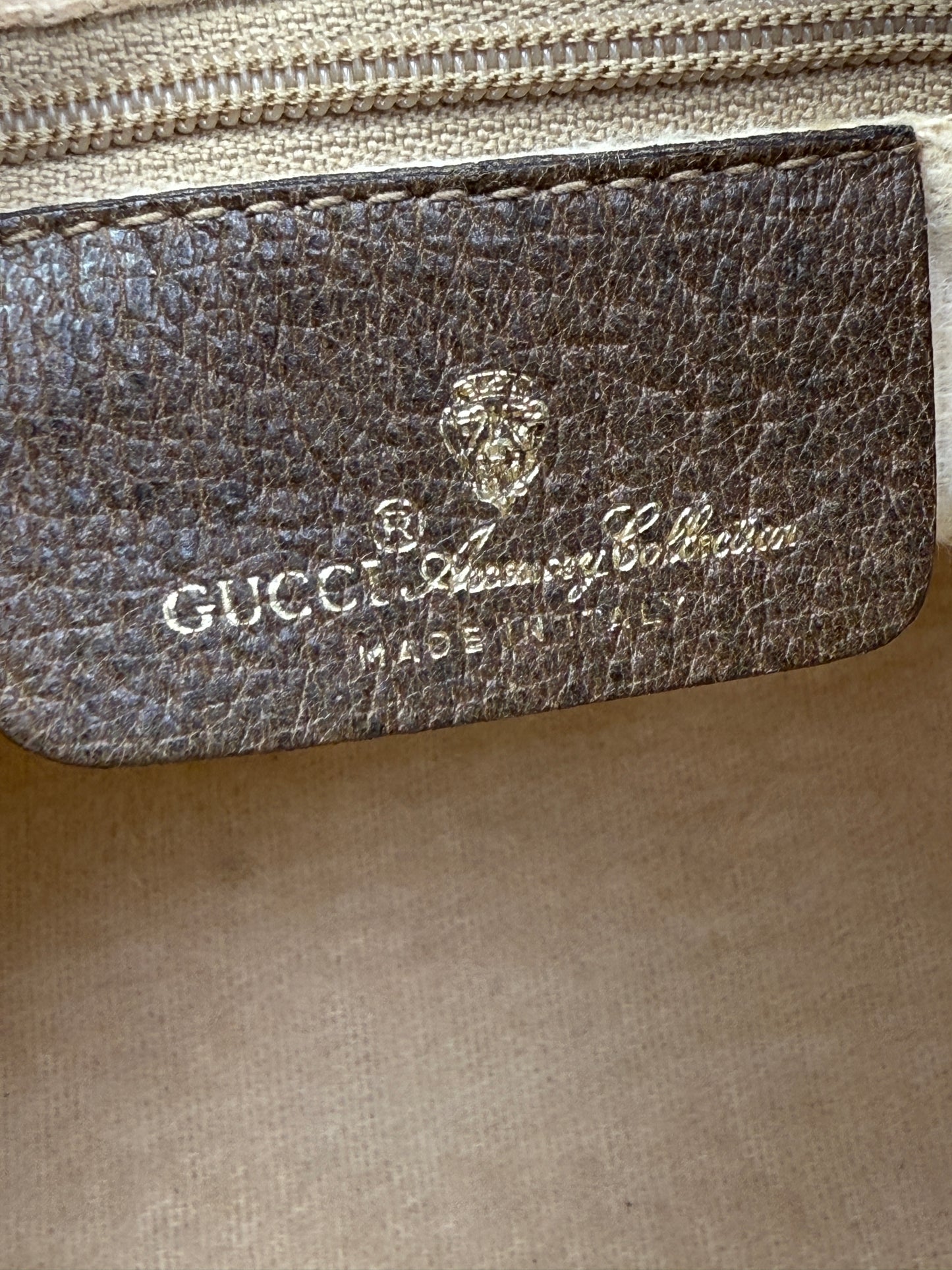 Gucci Supreme Coated Canvas Sherry Boston Bag 32cm