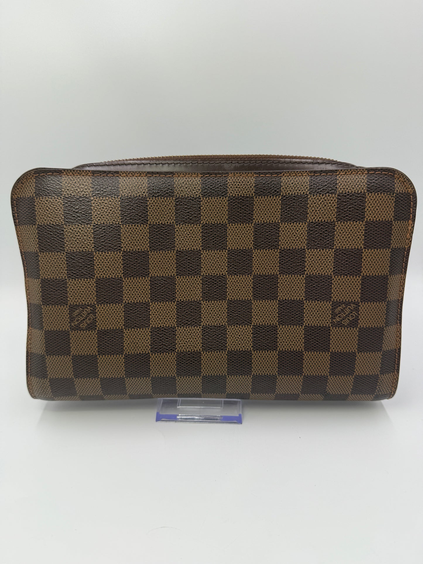Louis Vuitton Damier Ebene Pochette Saint Louis Clutch FL1004