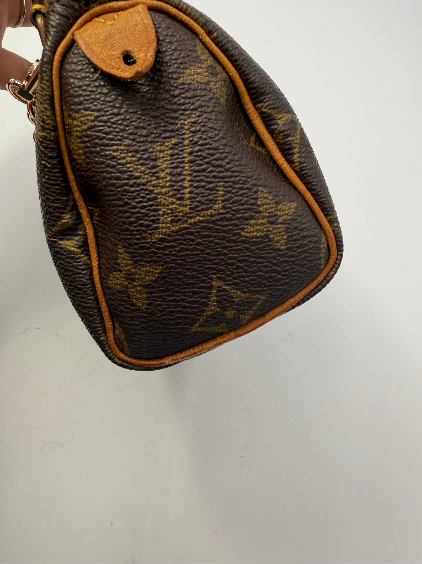 Louis Vuitton Coated Canvas Monogram Speedy Nano Ruby Charm
