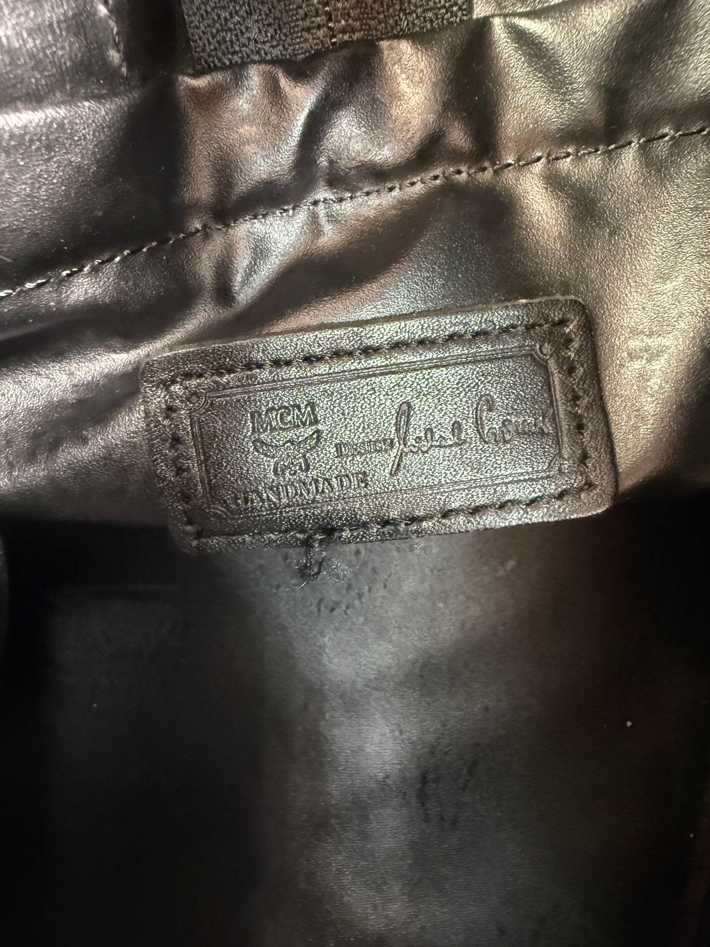 MCM Black Nylon Visetos Travel Duffle 55 cm