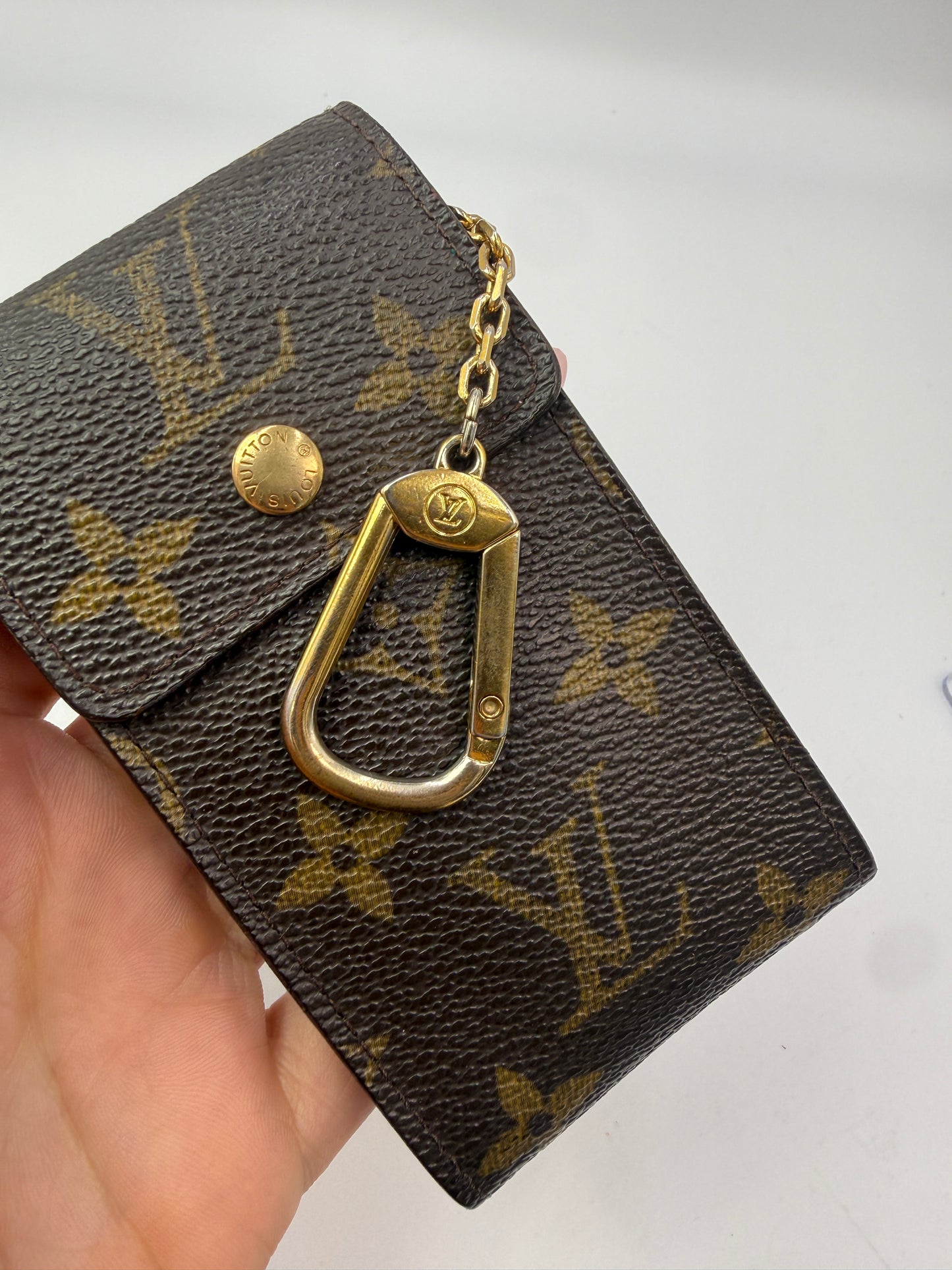 Louis Vuitton Monogram Coated Canvas Phone Cles RA0047
