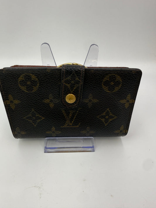 Louis Vuitton Monogram Coated Canvas Kisslock Wallet TH0032