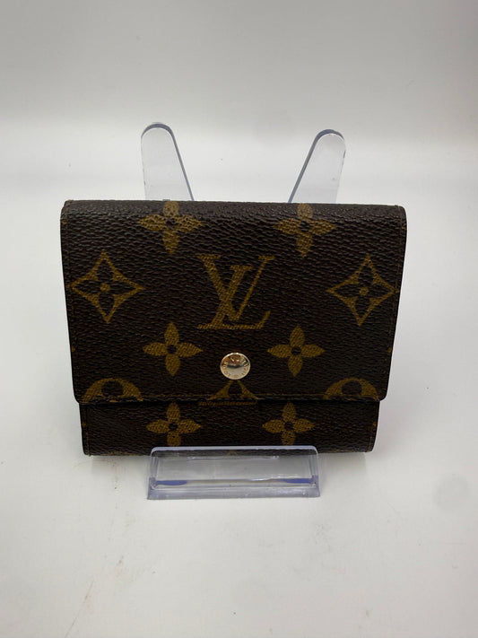 Louis Vuitton RARE Monogram Coated Canvas Trifold Card Holder 892FO