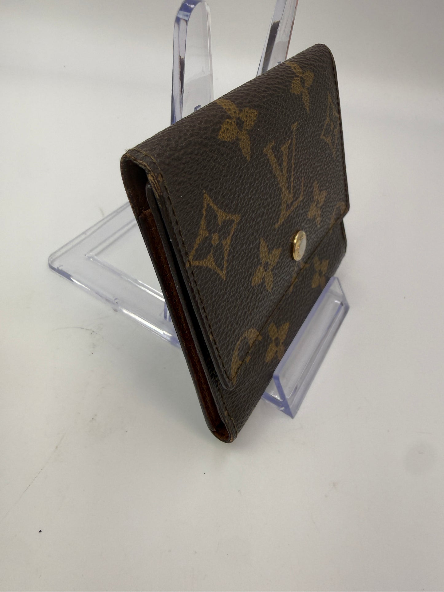 Louis Vuitton RARE Monogram Coated Canvas Trifold Card Holder 892FO
