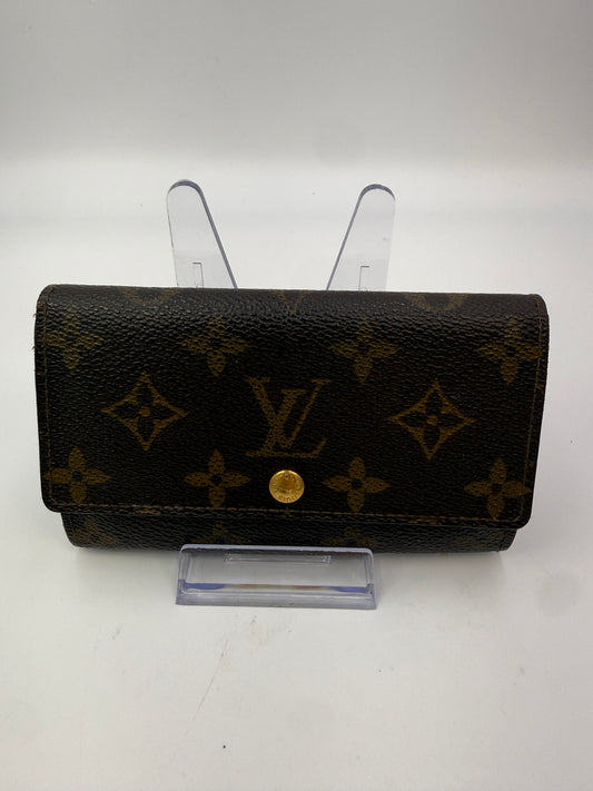 Louis Vuitton Monogram Coated Canvas Compact Sarah Wallet CA0913
