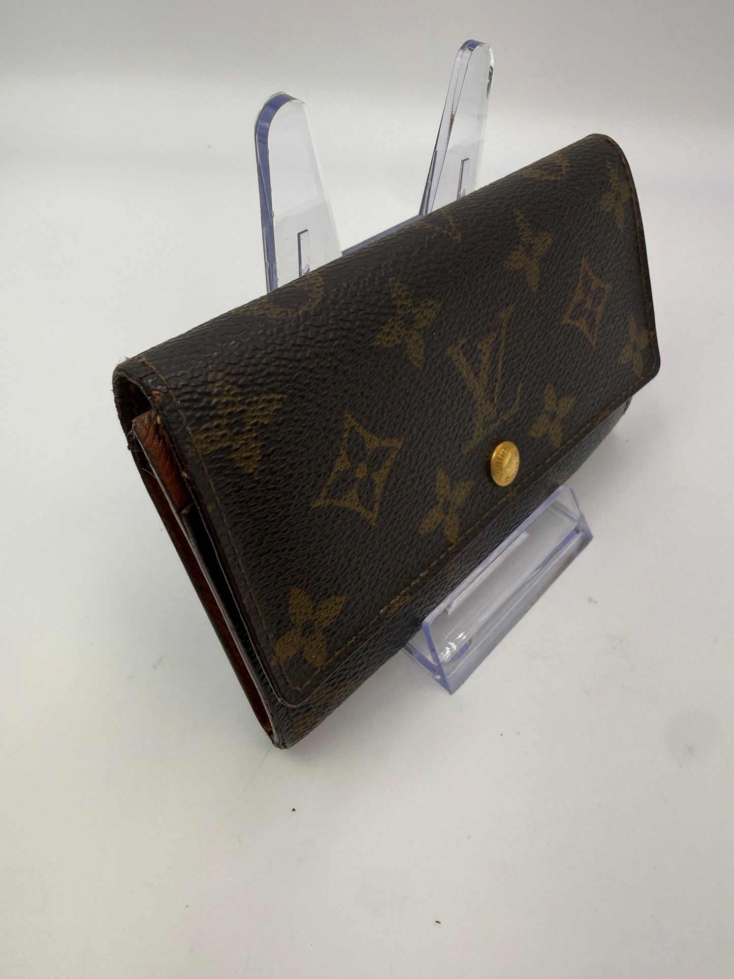 Louis Vuitton Monogram Coated Canvas Compact Sarah Wallet CA0913