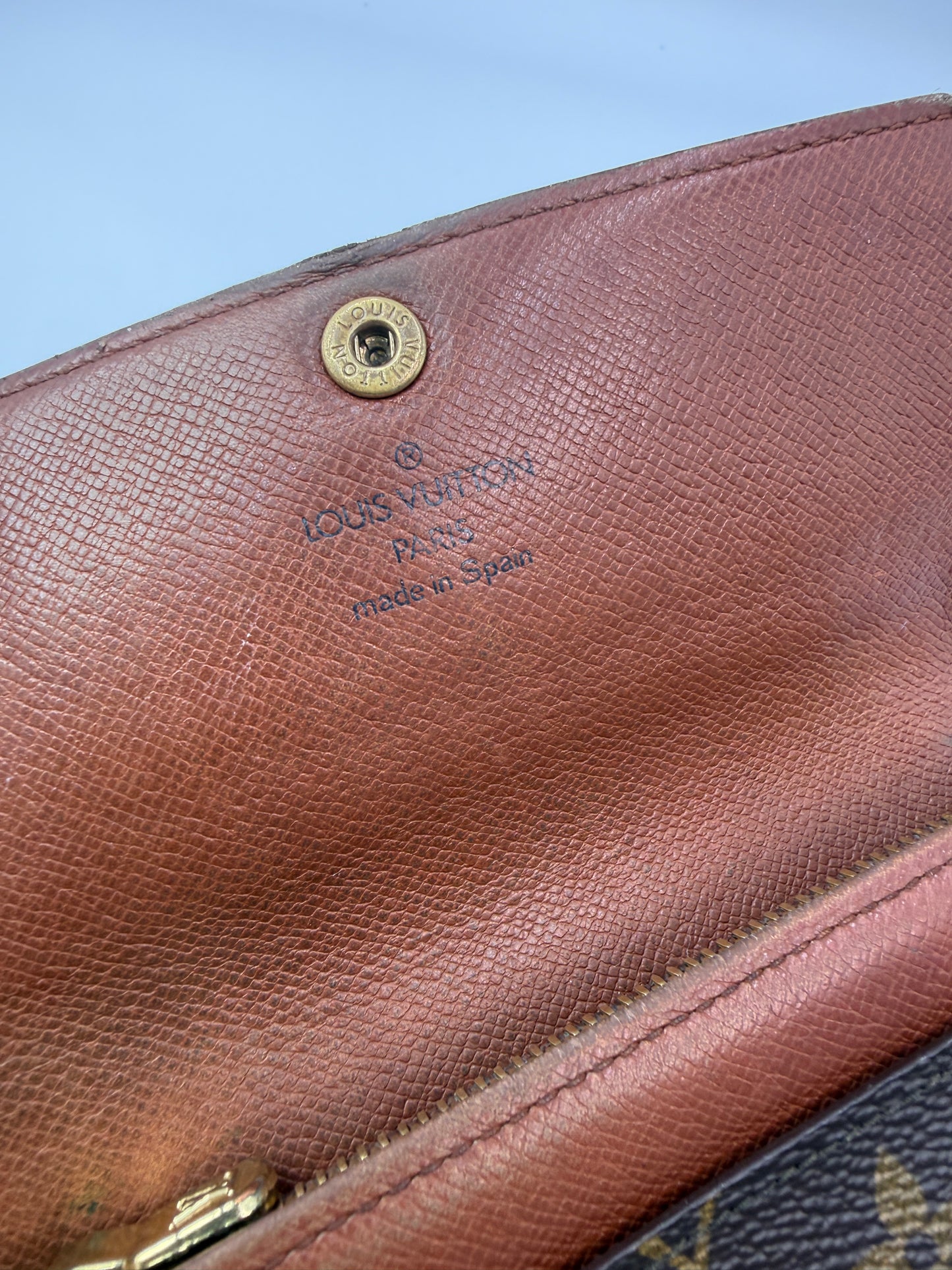 Louis Vuitton Monogram Coated Canvas Compact Sarah Wallet CA0913