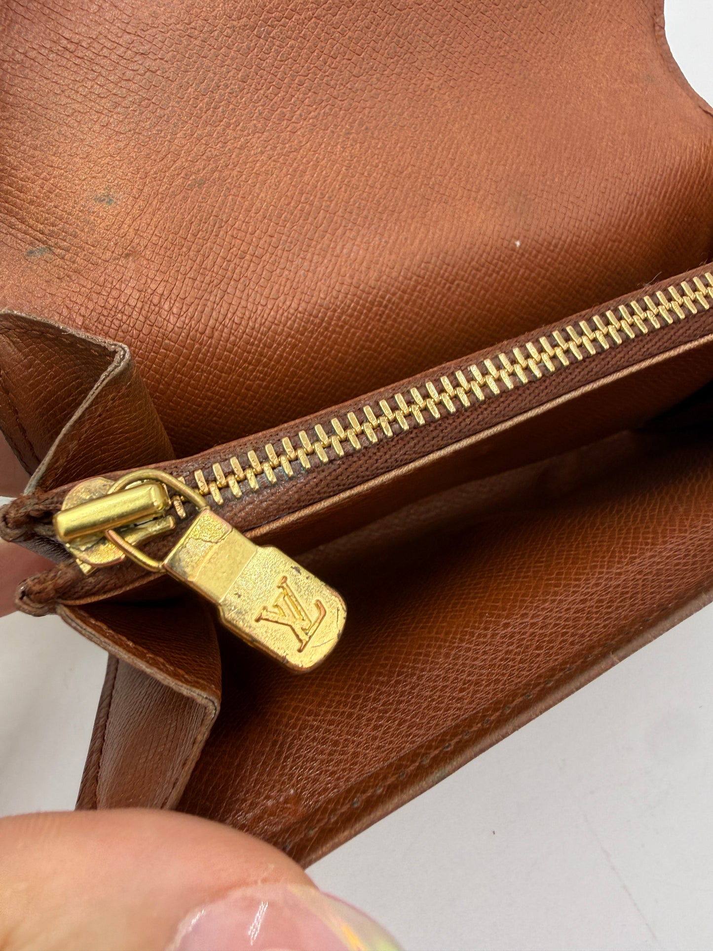 Louis Vuitton Monogram Coated Canvas Compact Sarah Wallet CA0913