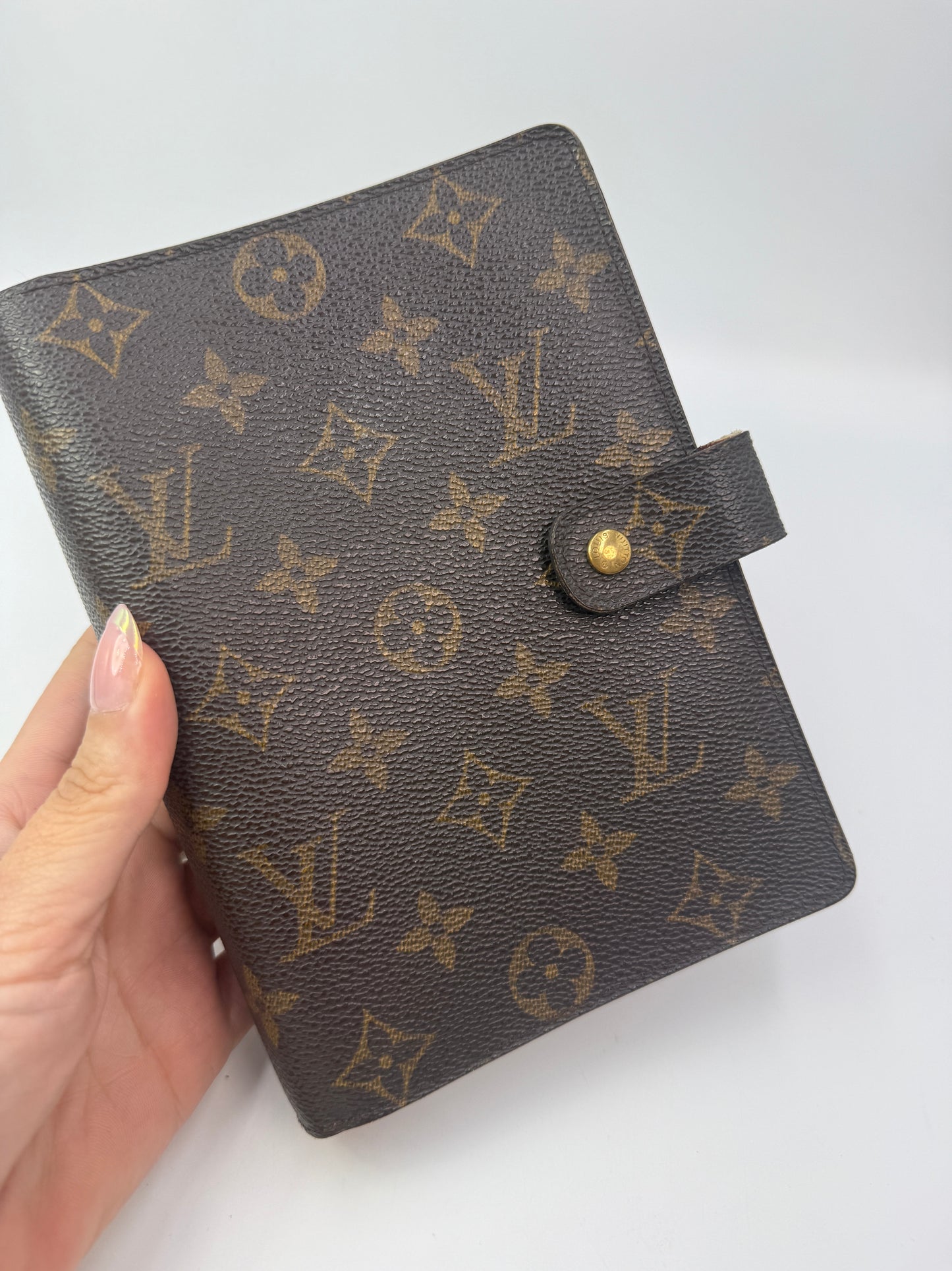 Louis Vuitton Monogram Coated Canvas Agenda MM SP0012