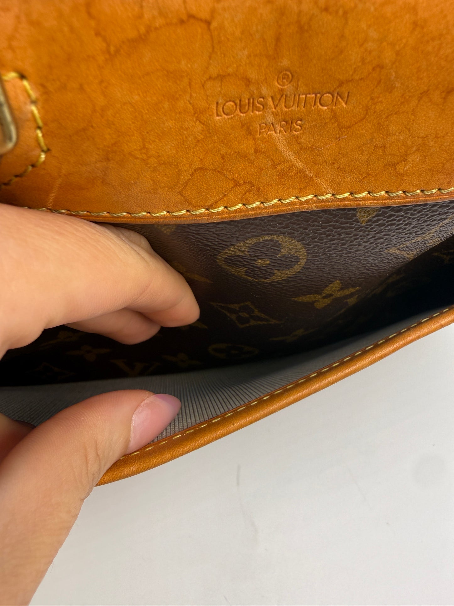 Louis Vuitton Monogram Coated Canvas Trouville MI0045