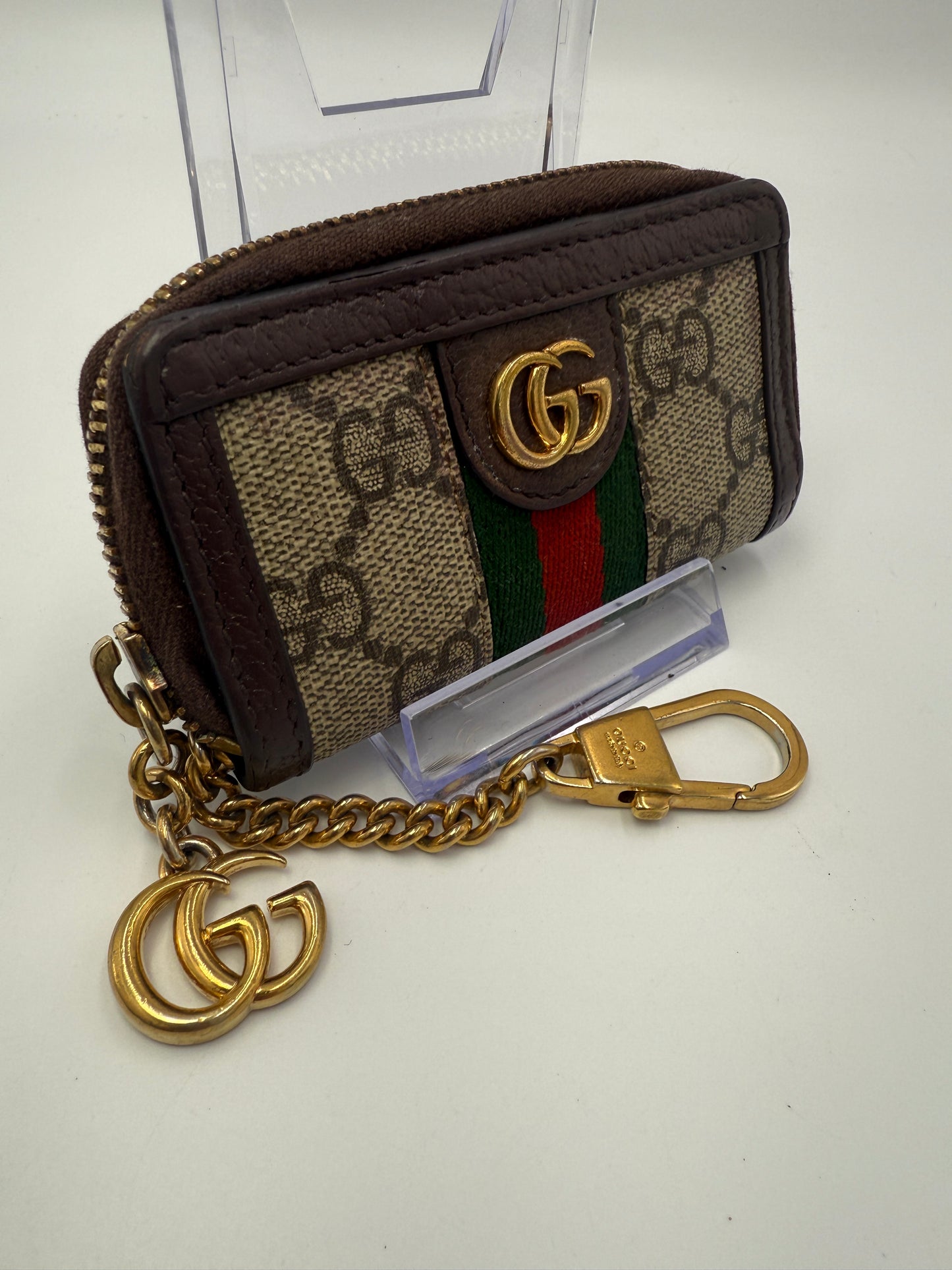 Gucci Guccissima Coated Canvas Sherry Marmont Key Cles