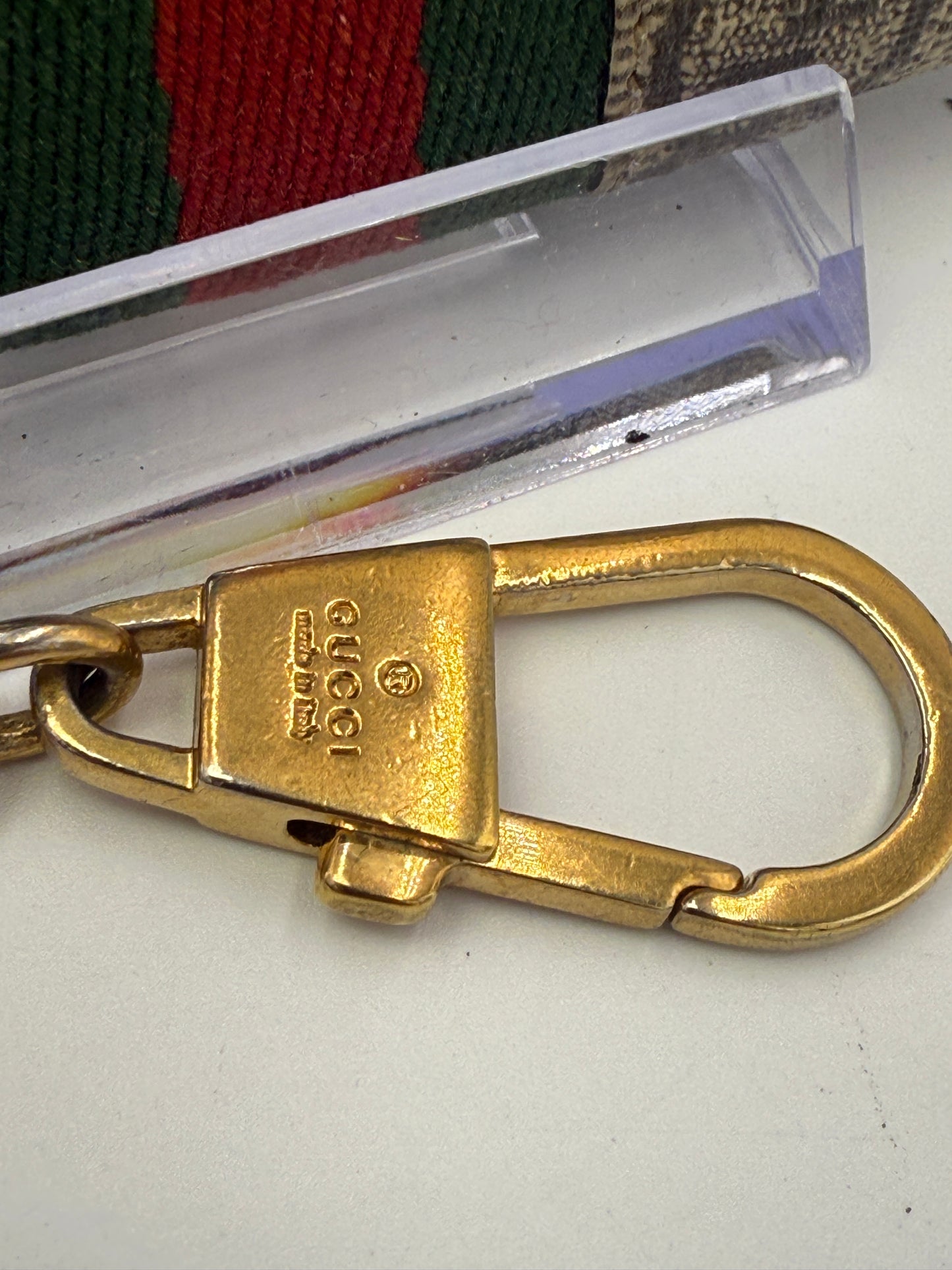 Gucci Guccissima Coated Canvas Sherry Marmont Key Cles