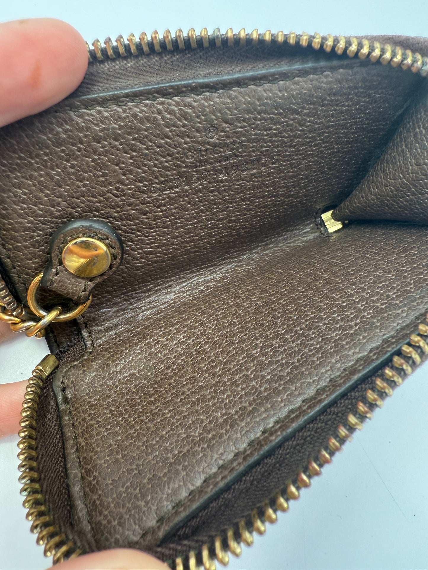 Gucci Guccissima Coated Canvas Sherry Marmont Key Cles