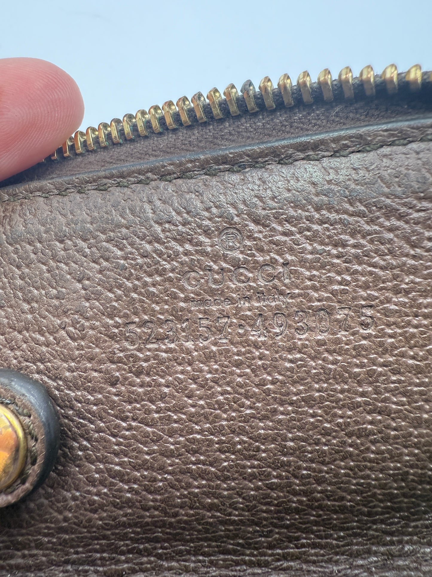 Gucci Guccissima Coated Canvas Sherry Marmont Key Cles