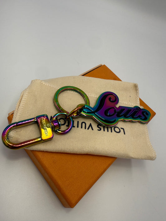 Louis Vuitton x Fragment Metal Iridescent Signature Bag Charm LE0197