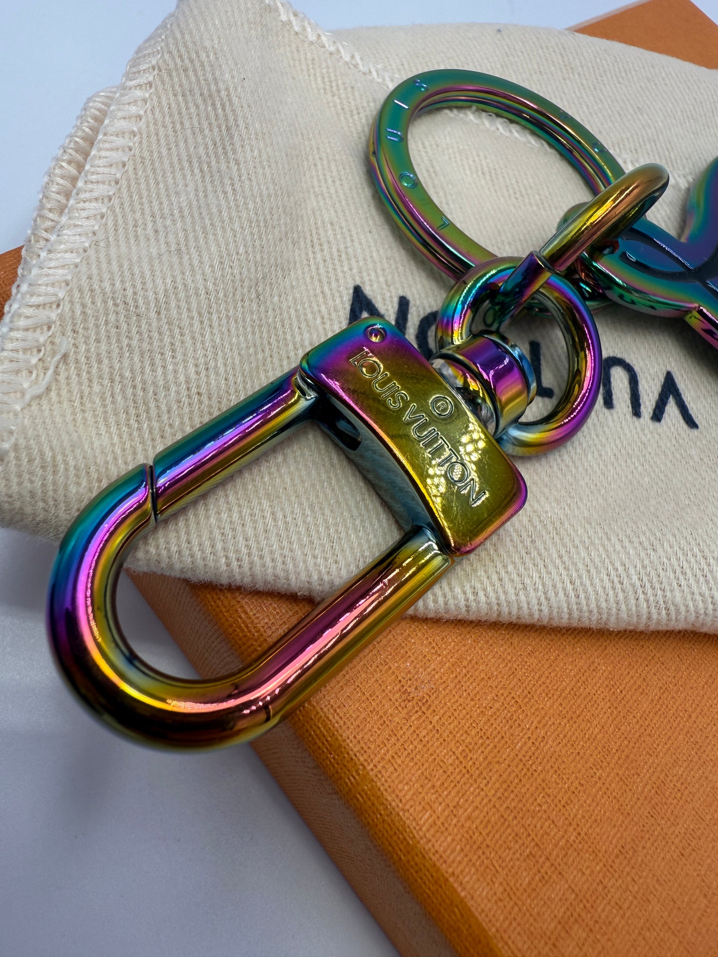 Louis Vuitton x Fragment Metal Iridescent Signature Bag Charm LE0197