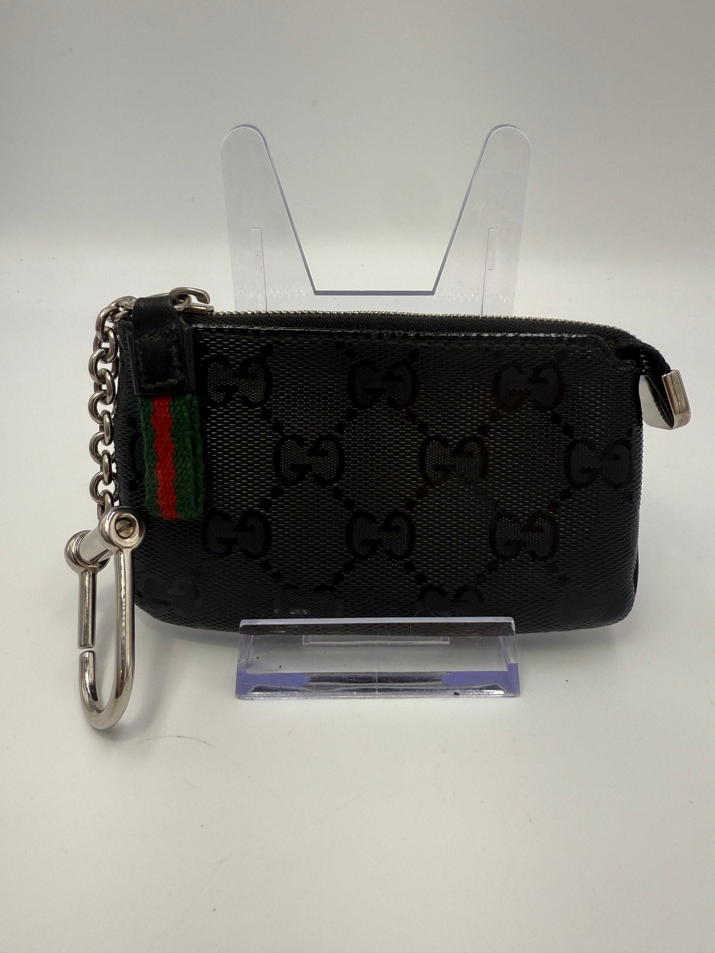 Gucci Guccissima Black Sherry Imprime Key Cles