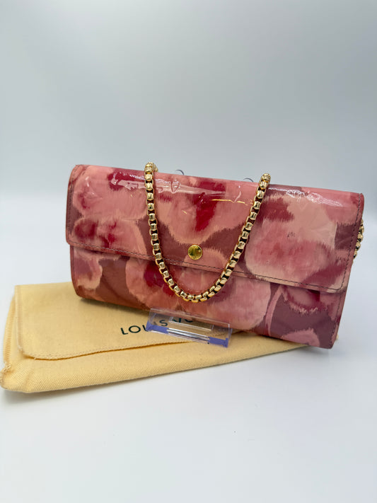 Louis Vuitton Monogram Vernis Velours Rose Sarah TN0173
