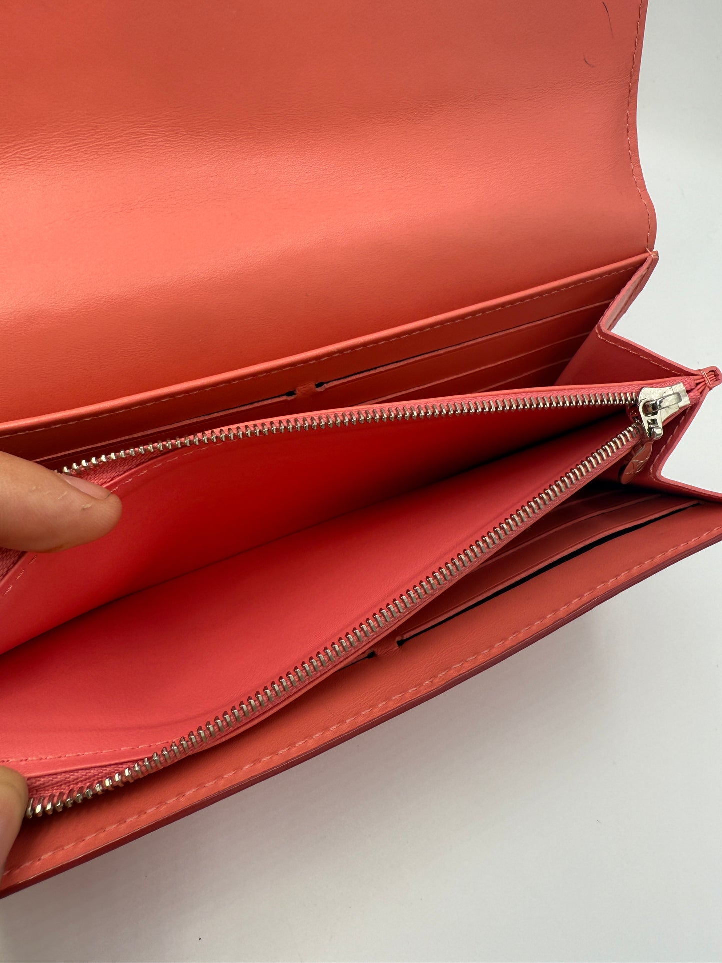 Louis Vuitton Monogram Vernis Pink Rayures Sarah Wallet Full Set
