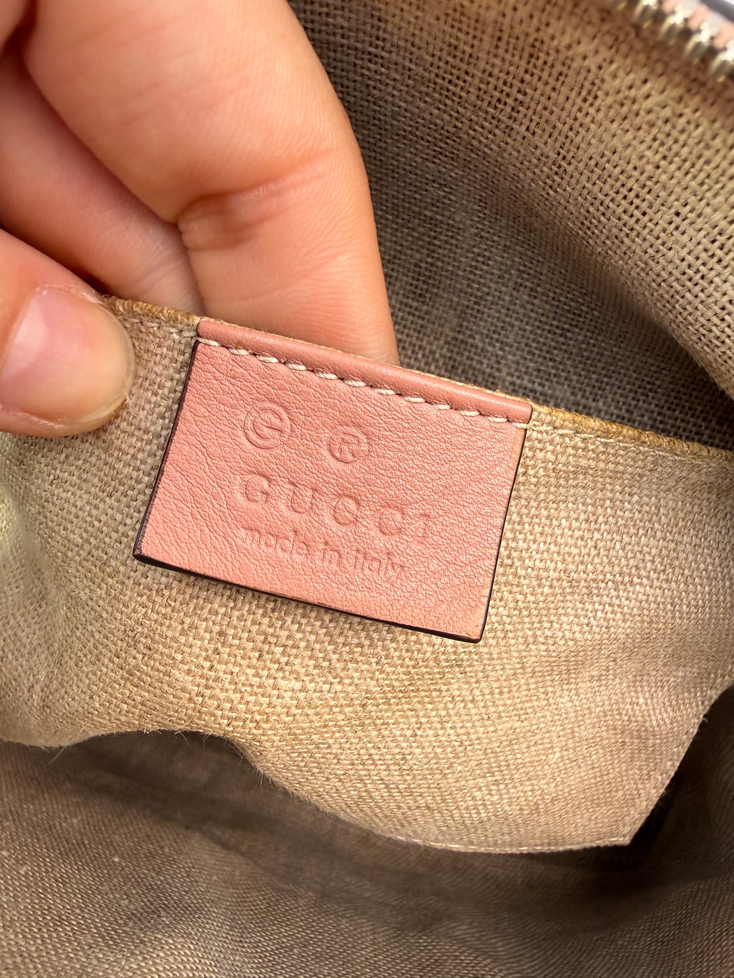 Gucci Pink Microguccissima Dome Satchel with Dust Bag and Strap