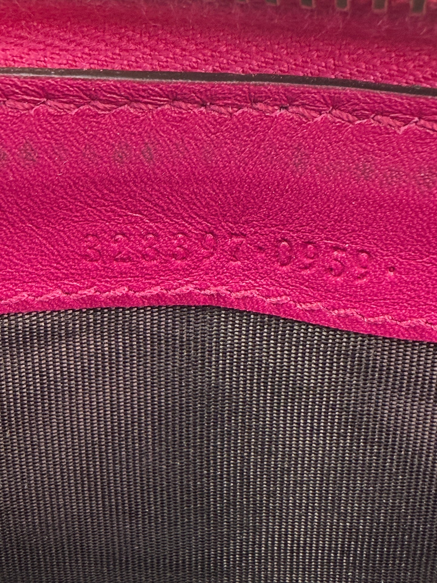 Gucci Pink Leather Guccissima Long Zippy Wallet
