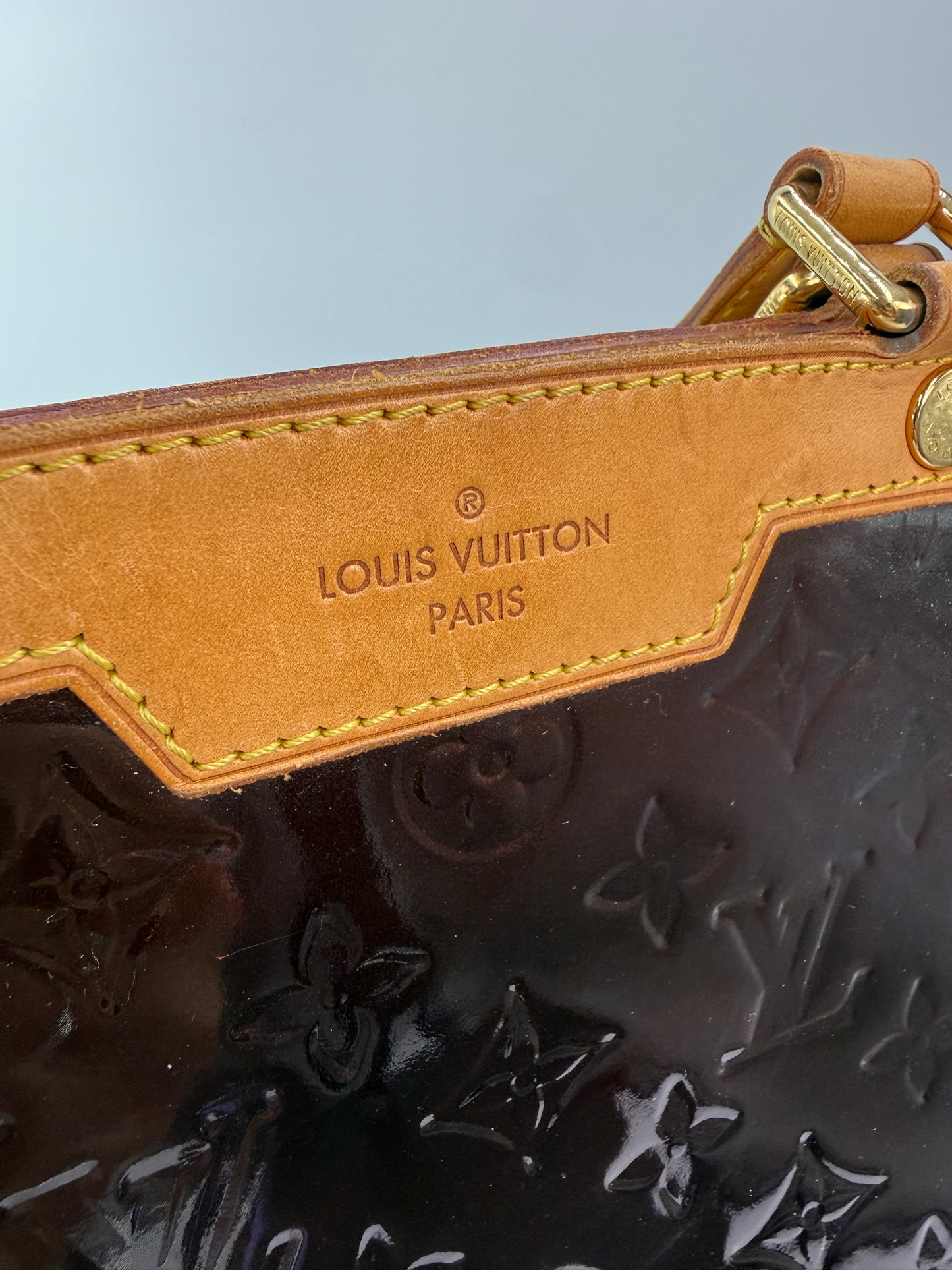 Louis Vuitton Amarante Vernis Patent Leather Brea GM