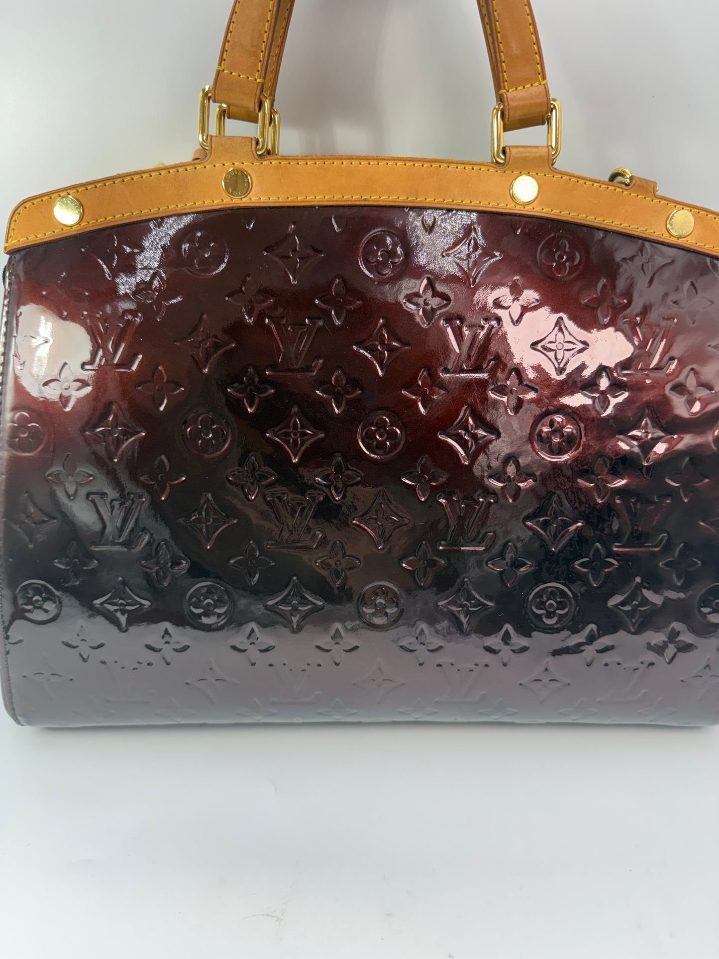 Louis Vuitton Amarante Vernis Patent Leather Brea GM