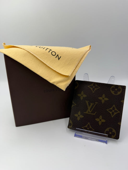 Louis Vuitton Monogram Coated Canvas Bifold Wallet 844 Full Set