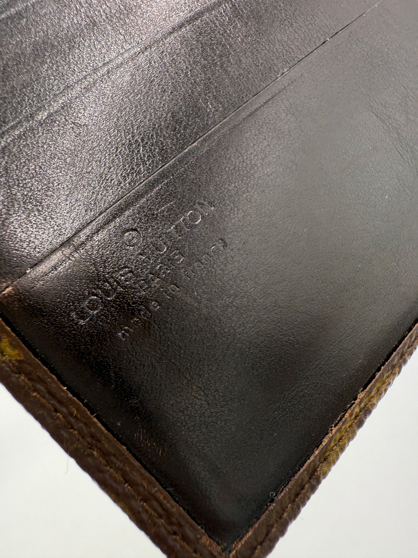 Louis Vuitton Monogram Coated Canvas Bifold Wallet 844 Full Set